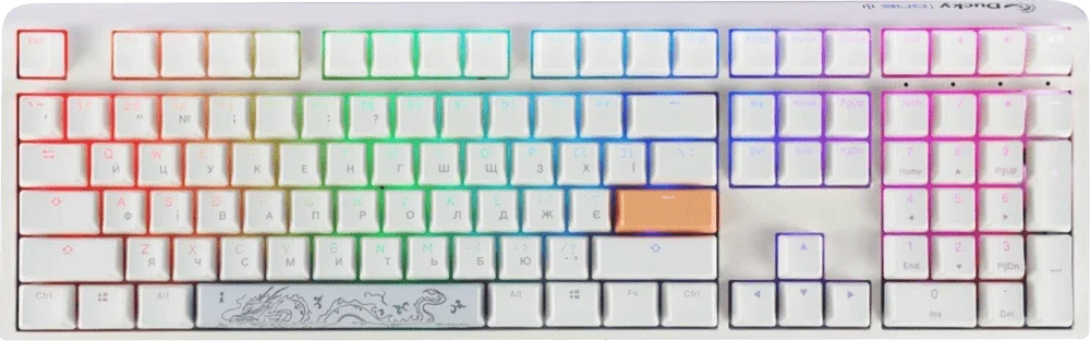 Механическая клавиатура Ducky One 3 Cherry MX Blue RGB White UA