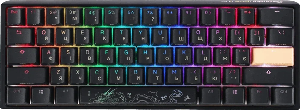 Механічна клавіатура Ducky One 3 Mini Cherry MX Brown RGB Black UA