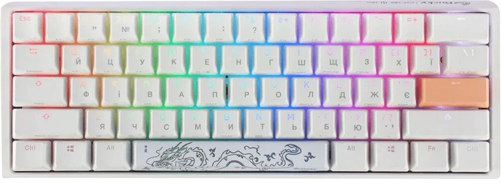 Механічна клавіатура Ducky One 3 Mini Cherry MX Brown RGB White UA