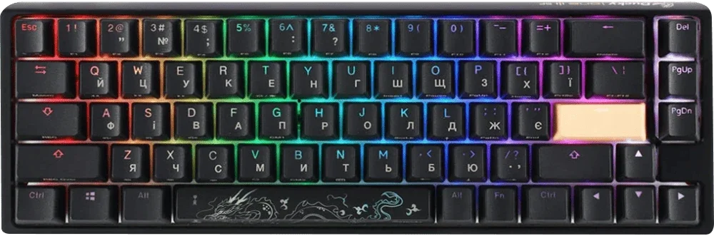 Механічна клавіатура Ducky One 3 SF Cherry MX Red RGB Black UA