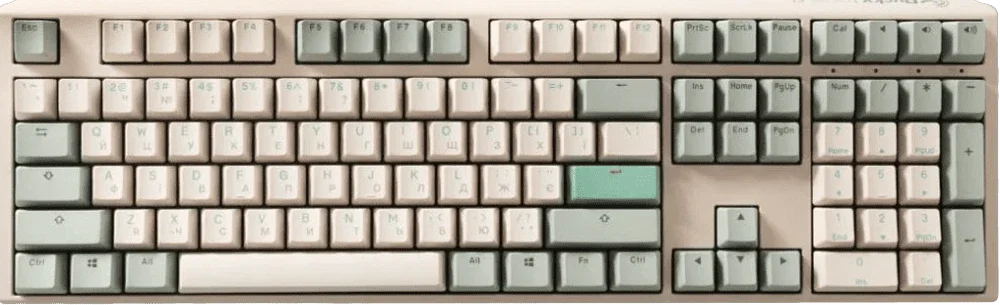 Механічна клавіатура Ducky One 3 TKL Cherry MX Red Matcha Cream UA