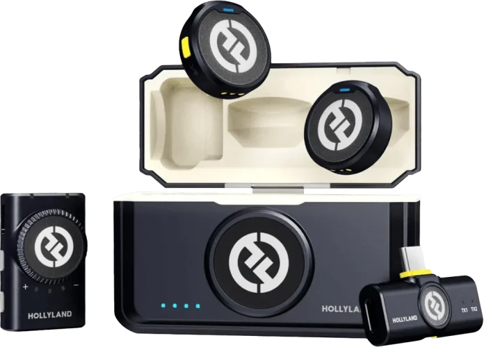 Мікрофонна радіосистема Hollyland Lark M2 Mini Combo (Camera RX+Type-C RX)
