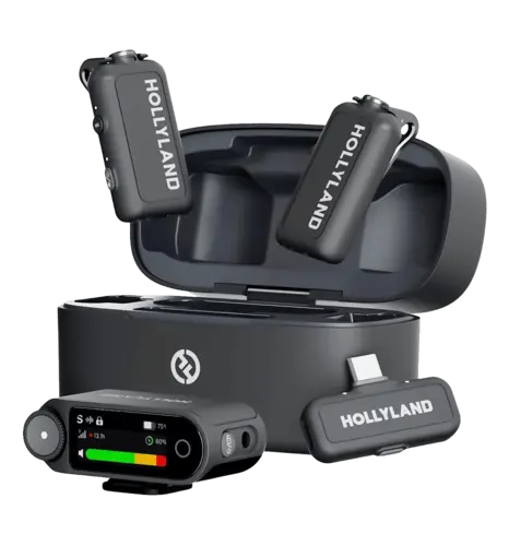 Мікрофонна радіосистема Hollyland LARK MAX2 Combo (2TX+1RX) Black