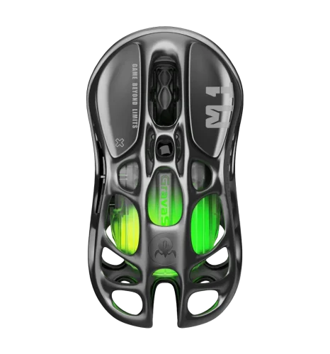 Миша GravaStar Mercury M1 Pro magnesium alloy body -A RGB Gunmetal Gray