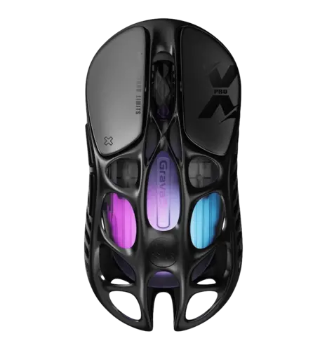 Миша GravaStar Mercury X Pro, 8K, BT/WL/USB-A, RGB, чорний