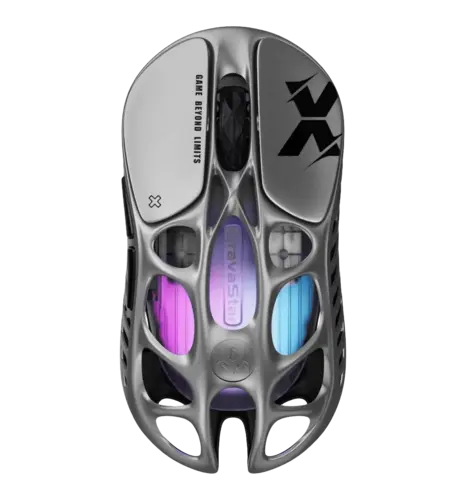 Миша GravaStar Mercury X Pro, 8K, BT/WL/USB-A, RGB, сірий