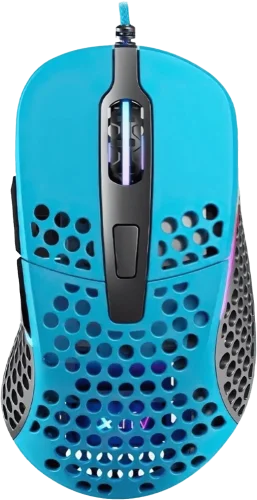 Миша Xtrfy M4, USB-A, RGB, Miami Blue