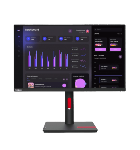 Монітор 23.8" LENOVO ThinkVision T24i-30 IPS FullHD 60Hz