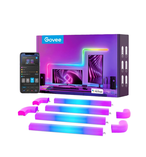 Набір настінних світильників Govee H6062 Glide Wall Light, 6+1, RGBIC, WI-FI/Bluetooth, білий