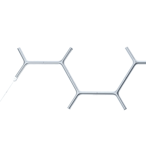 Набір настінних світильників Govee H6065 Y Shape Light Panel, 7шт, RGBIC, WI-FI/Bluetooth, білий (H6065301)