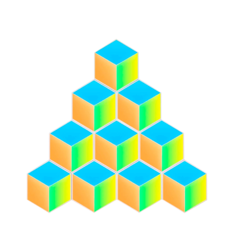 Набір настінних світильників Govee H6066 Glide Hexa Pro LED Light Panels, 10шт, RGBIC, WI-FI/Bluetooth, білий (H6066302)