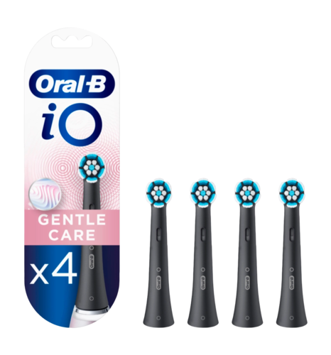 Насадка для електричної зубної щітки BRAUN Oral-B iO RB Gentle Care Чорні (4)