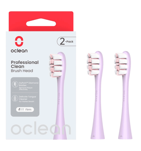 Насадка для зубної електрощітки Oclean P1C13 P02 Professional Clean Brush Head Purple (2 шт) (6970810554151)