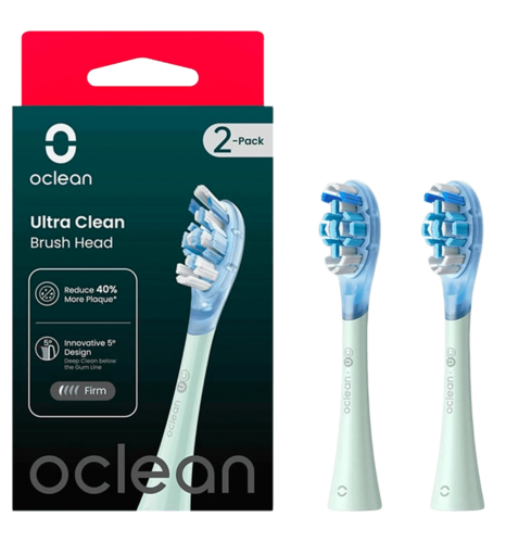 Насадка для зубної електрощітки Oclean UG01 G02 Ultra Gum Care Brush Green (2 шт) (6970810553536)