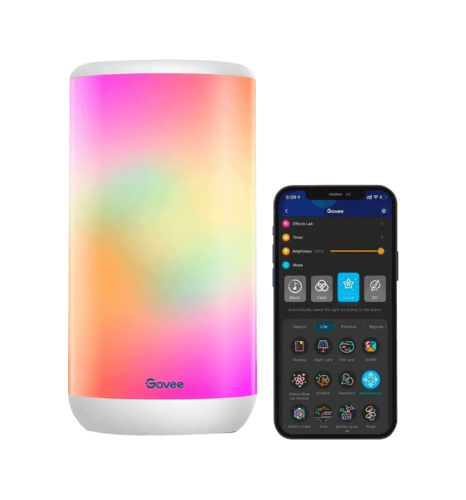 Настільний світильник розумний Govee H6052 Aura Desk Lamp, RGBICWW, WI-FI/Bluetooth, білий