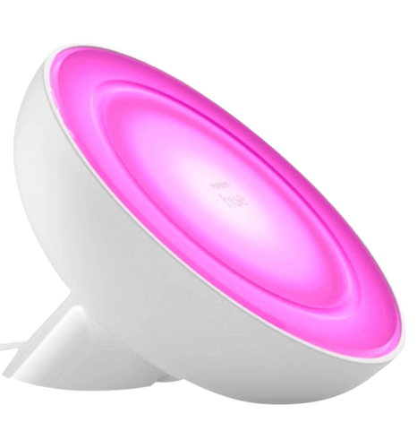 Настільний світильник розумний Philips Hue Bloom, 2000K-6500K, RGB, ZigBee, Bluetooth, димування, білий (929002375901)