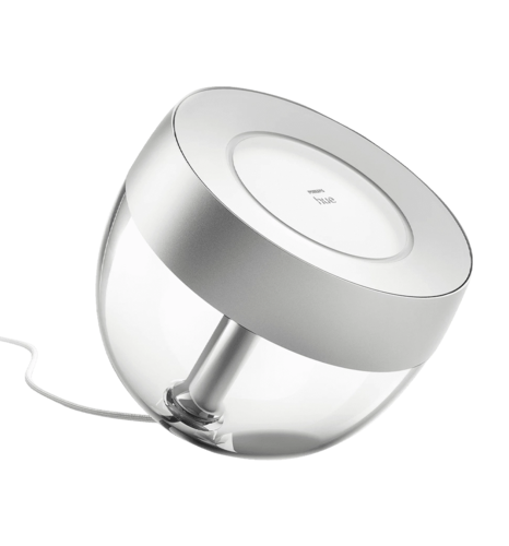 Настільний світильник розумний Philips Hue Iris, 2000K-6500K, RGB, ZigBee, Bluetooth, димування, срібний (929002376703)