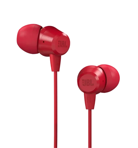 Наушники с микрофоном JBL C50HI Red (JBLC50HIRED)