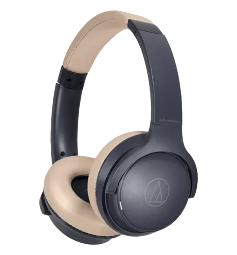 Навушники з мікрофоном Audio-Technica ATH-S220BT Navy/Beige (ATHS220BTNBG)