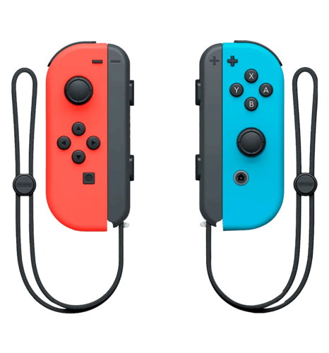 Nintendo Joy-Con Neon Red/Neon Blue Pair (45496430566)