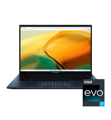 Ноутбук 14" ASUS Zenbook 14 UX3402VA-KP782(90NB10G1-M017H0)/Intel i7-13700H/16GB/512GB/UMA/NoOS/Ponder Blue