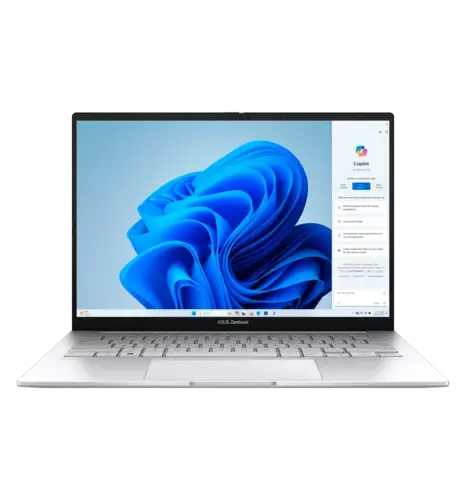Ноутбук 14" ASUS Zenbook 14 UX3405MA-QD870W (90NB11R2-M01H80)/Intel Ultra 7 155U/16GB/F512GB/UMA/Win11/Foggy Silver