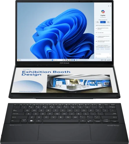 Ноутбук 14" Asus Zenbook DUO UX8406CA-QL214X (90NB14X1-M00BR0) OLED/Intel Core Ultra 7 255H/32GB/F2TB/Intel Arc Graphics/WIN1