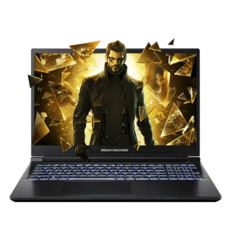 Ноутбук 15.6" Dream Machines (RG5060-15UA28) FHD IPS, Intel U9-275HX, 32GB, F2TB, NVD5060-8, DOS, чорний