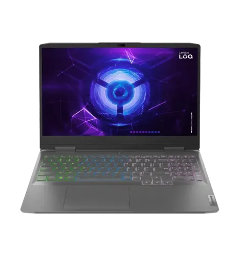 Ноутбук 15.6" LENOVO LOQ 15IRH8(82XV00K7RA)/Intel i5-12450H/16GB/512 SSD/RTX4050-6GB/DOS/Grey