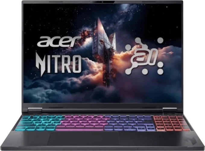 Ноутбук 16" Acer Nitro 16 AI AN16-61 (NH.U01EP.003) IPS/AMD Ryzen AI 9 365/32GB/F1TB/NVIDIA GeForce RTX 5070 Ti/WIN11P/Black
