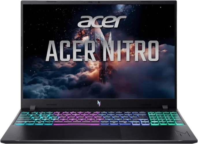 Ноутбук 16" Acer Nitro V 16 ANV16-I31-70WA (NH.U5EAA.005) IPS/Intel Core 7 240H/16GB/F512/NVIDIA GeForce RTX 5060/WIN11/Black