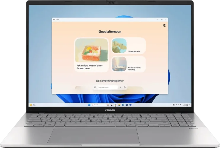 Ноутбук 16" ASUS Vivobook S16 M3607KA (M3607KA-SH031) OLED/AMD Ryzen AI 5 330/16GB/F512/AMD Radeon 820M/DOS/Silver