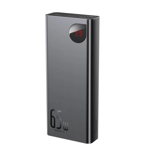 Доп батарея Baseus Adaman Metal Digital Display 20000mAh 65W Black (PPIMDA-D01)