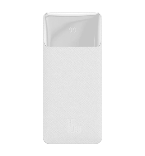Доп батарея Baseus Bipow Overseas 15W 30000mAh* (white) (PPDML-K02,PPBD050202)