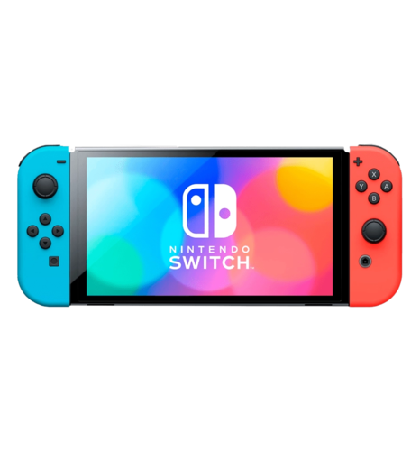 Портативна ігрова приставка Nintendo Switch OLED with Neon Blue and Neon Red Joy-Con