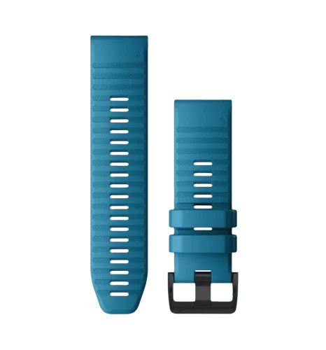 Ремінці для годинника Garmin QuickFit 22 силіконові, хмарно-блакитні із чорною фурнітурою з нержавіючої сталі