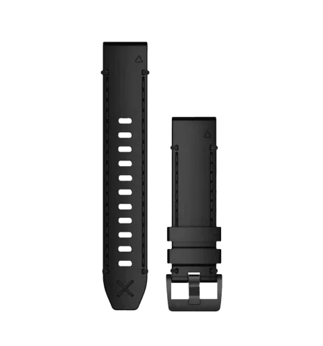 Ремінці для годинника Garmin QuickFit 22 шкіряні, Genuine Horween чорні