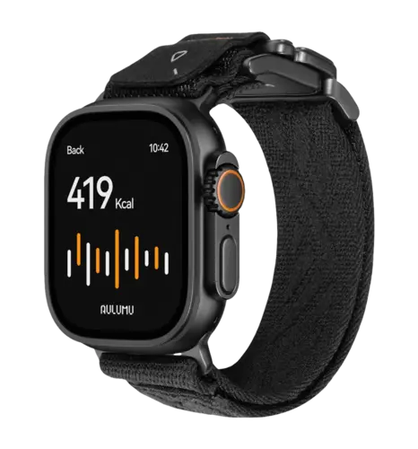 Ремінець AULUMU Titanium Mag Buckle Watch Band,Black Buckle - Black carbon+black (C03-TI-B)