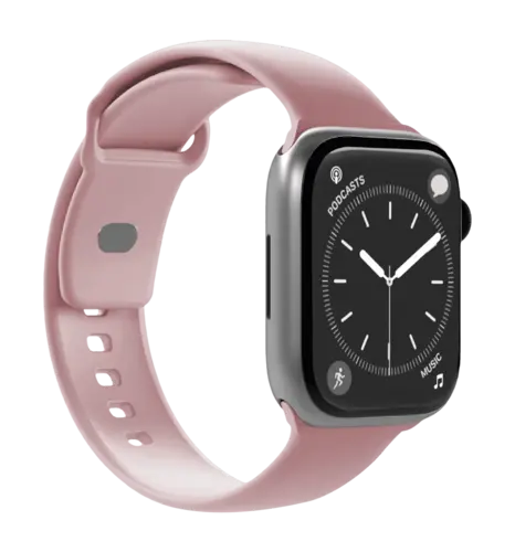 Ремінець для годинника Puro "ICON" silicone band Apple Watch 42-49mm SM & ML Peach PUICNAW44LORA
