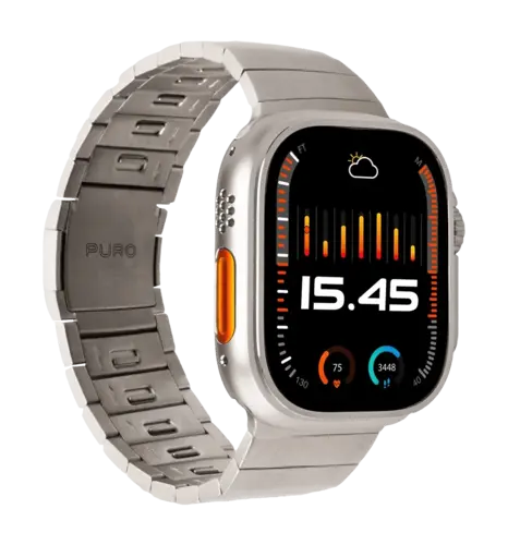 Ремінець для годинника Puro "TITAN" Titanium band Apple Watch 42-49mm PUAW44TITANTIT