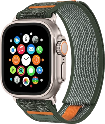 Ремінець Keephone MUSSE Apple Watch 44/45/49mm Army Green (KPMUSSE49AG)