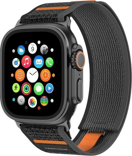 Ремінець Keephone MUSSE Apple Watch 44/45/49mm Black (KPMUSSE49BK)