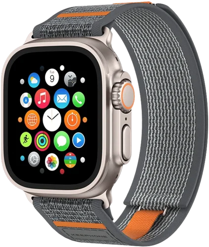 Ремінець Keephone MUSSE Apple Watch 44/45/49mm Grey (KPMUSSE49GY)