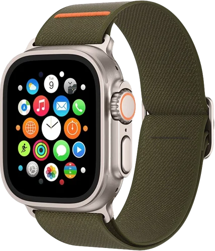 Ремінець Keephone NAVAS Apple Watch 44/45/49mm Army Green (KPNAVAS49AG)
