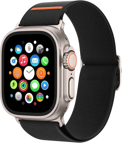 Ремінець Keephone NAVAS Apple Watch 44/45/49mm Black (KPNAVAS49BK)