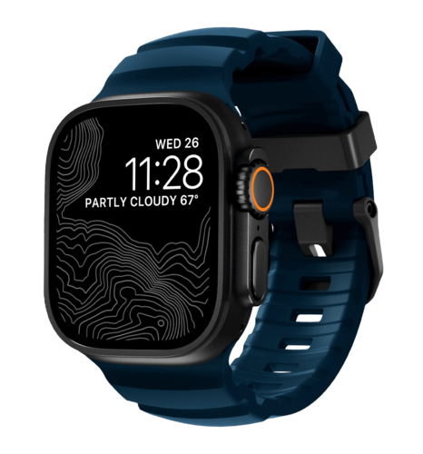 Ремінець Nomad Rocky Point Band Black Titanium Hardware Atlantic 46mm/49mm (NM014827858)