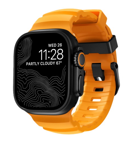 Ремінець Nomad Rocky Point Band Black Titanium Hardware Sol 46mm/49mm (NM014810858)