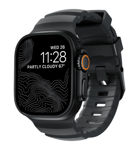 Ремінець Nomad Rocky Point Band Black Titanium Hardware Storm 46mm/49mm (NM014803858)