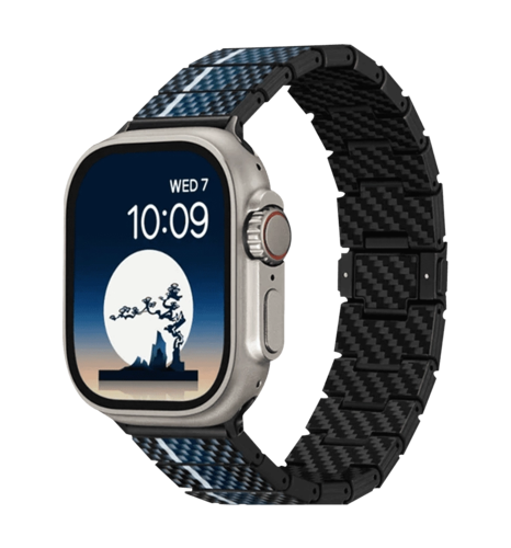 Ремiнець Pitaka Chroma Carbon Band Poetry of Things Moon for Apple Watch 49/45/44mm (AWB2306)