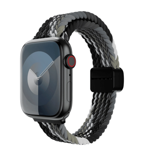 Ремешок Switcheasy Candy Braided Nylon Watch Loop for Apple Watch 44/45/46/49mm Black/Gray (SAW459237BY24)